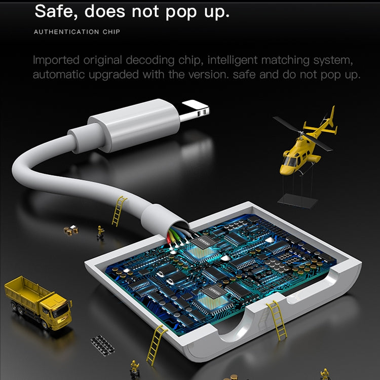 JOYROOM S-Y104 Adaptateur Lightning + 3.5mm Série Ben pour Apple, Longueur : 1.2m