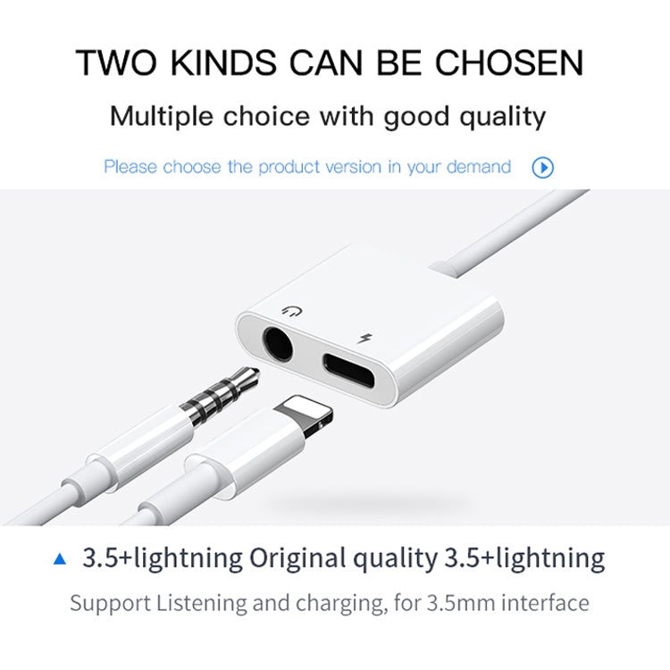 JOYROOM S-Y104 Adaptateur Lightning + 3.5mm Série Ben pour Apple, Longueur : 1.2m