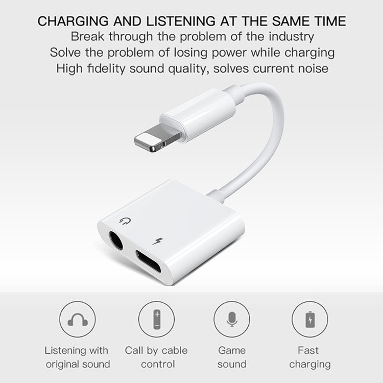JOYROOM S-Y104 Adaptateur Lightning + 3.5mm Série Ben pour Apple, Longueur : 1.2m