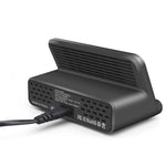 Chargeur multifonction 7 en 1 828W avec interface USB QC 3.0 de 60W + 4 ports USB + interface USB-C / Type-C + chargement sans fil et fonction de support de téléphone portable, prise AU, noir, prise AU, blanc