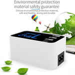 CDA30 Chargeur multifonction 20 W 3 ports USB + ports USB-C / Type-C avec affichage LED, prise britannique, prise britannique