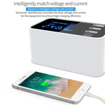 Chargeur multifonction CDA30 20 W avec 3 ports USB + ports USB-C / Type-C et affichage LED, prise US