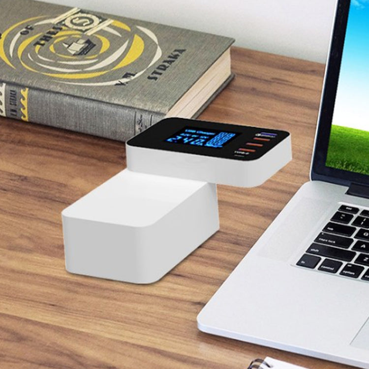 CDA33Q Chargeur multifonction 40W QC 3.0 USB + 3 ports USB + ports USB-C / Type-C avec affichage LED, prise britannique