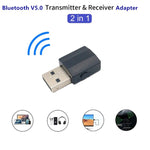 BT600 Adaptateur audio sans fil USB 2 en 1 récepteur et émetteur Bluetooth 5.0, BT600 2 en 1