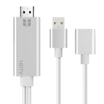 Câble adaptateur Onten 7562 USB femelle vers HDMI pour iPhone / Android (téléphone vers HDTV)