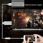 Câble adaptateur Onten 7562 USB femelle vers HDMI pour iPhone / Android (téléphone vers HDTV)