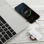 Adaptateur de lecteur de caméra NK-108L 8 broches vers USB + carte TF + carte SD, compatible avec les systèmes IOS 9.1 et supérieurs, NK-108L