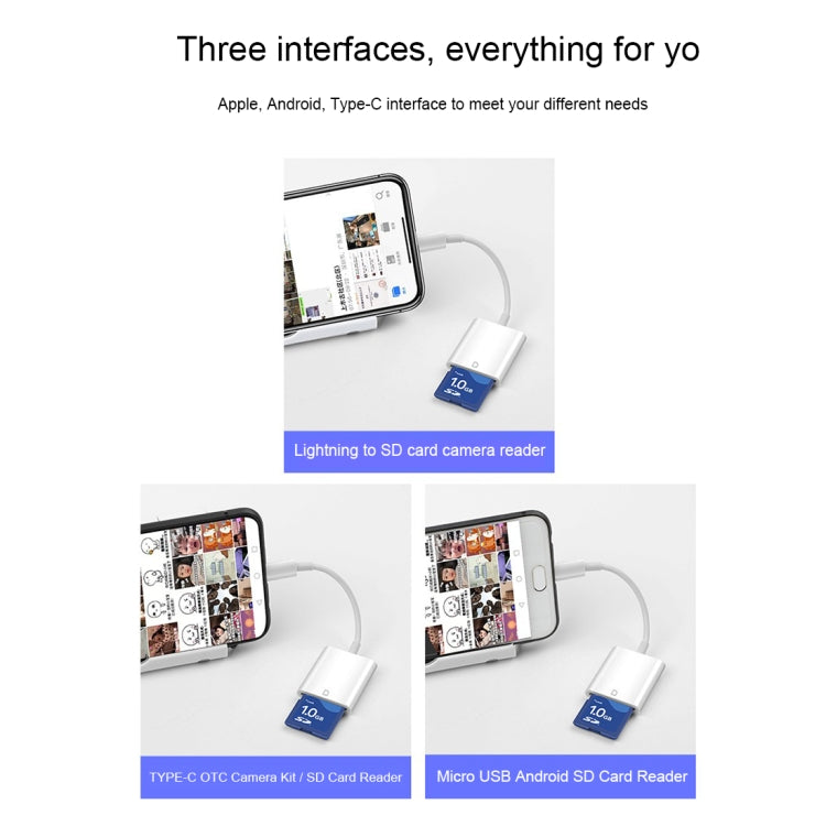Adaptateur de lecteur de carte SD NK105 à 8 broches, compatible avec les systèmes IOS 9.1 et supérieurs, NK105