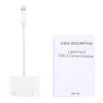 Adaptateur de lecteur de caméra USB NK101 8 broches, compatible avec les systèmes IOS 9.1 et supérieurs, NK101