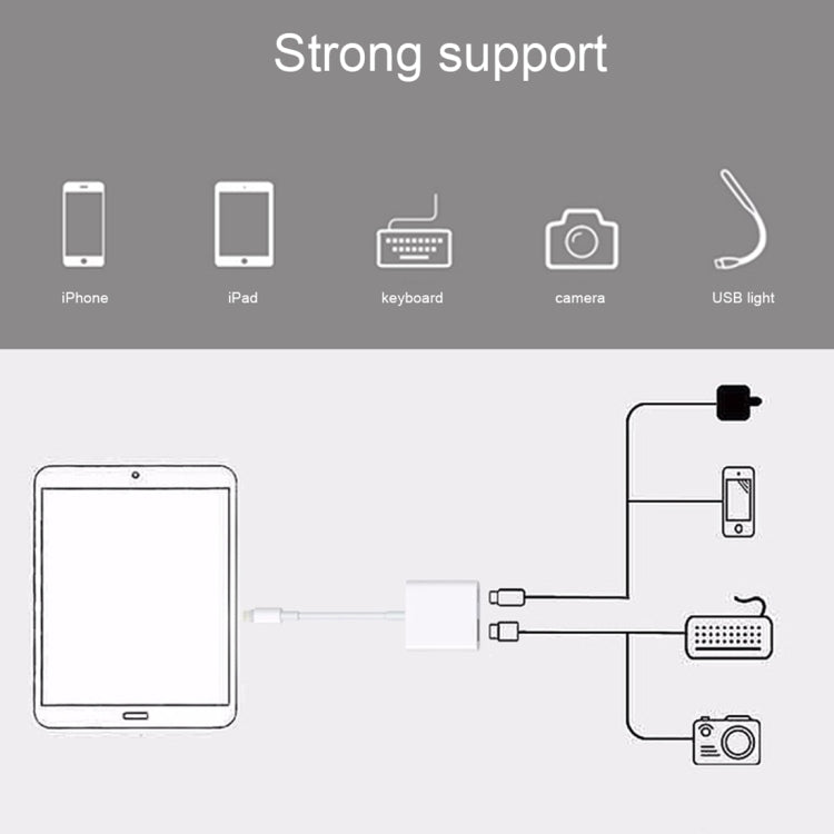 Adaptateur de lecteur de caméra USB NK101 8 broches, compatible avec les systèmes IOS 9.1 et supérieurs, NK101