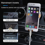 Câble adaptateur audio AUX 8 broches vers 3,5 mm, longueur : 1 m