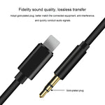 Câble adaptateur audio AUX 8 broches vers 3,5 mm, longueur : 1 m