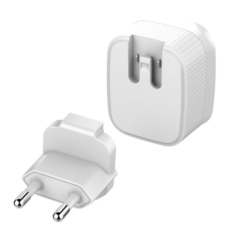 LDNIO A201 2,4 A Double Tête de Charge USB Adaptateur de Chargeur de Téléphone Portable à Charge Directe avec Câble de Données Micro USB, Micro USB