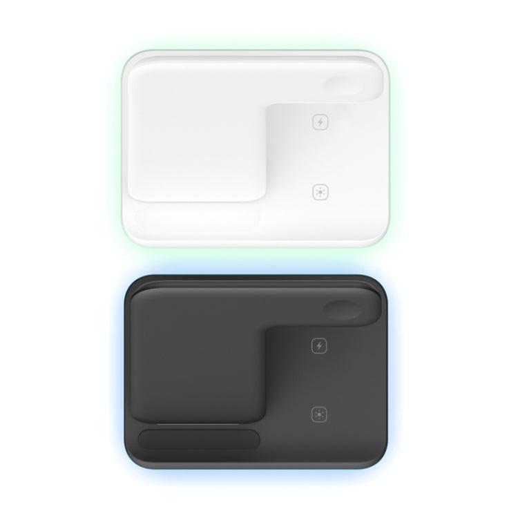 Chargeur sans fil magnétique vertical QI Z5A pour téléphones mobiles & Apple Watch & AirPods / Samsung Galaxy Buds / Huawei Free Buds, avec anneau lumineux tactile, Z5A