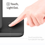Chargeur sans fil magnétique vertical QI Z5A pour téléphones mobiles & Apple Watch & AirPods / Samsung Galaxy Buds / Huawei Free Buds, avec anneau lumineux tactile, Z5A