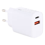 T085 Adaptateur secteur de voyage à charge rapide 20 W USB + Type-C, prise UE, IP8G0711EU, IP8G0711US
