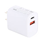T085 Adaptateur secteur de voyage à charge rapide 20 W USB + Type-C, prise UE, IP8G0711EU, IP8G0711US