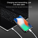 Câble de données de charge rapide AWEI CL-68 3A Type-C / USB-C vers 8 broches PD, Longueur : 1m