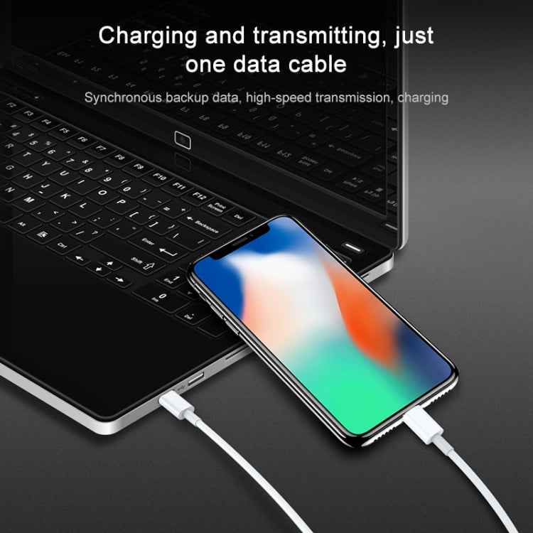 Câble de données de charge rapide AWEI CL-68 3A Type-C / USB-C vers 8 broches PD, Longueur : 1m