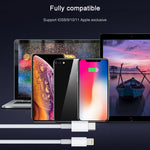 Câble de données de charge rapide AWEI CL-68 3A Type-C / USB-C vers 8 broches PD, Longueur : 1m