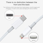 Câble de données de charge rapide AWEI CL-68 3A Type-C / USB-C vers 8 broches PD, Longueur : 1m