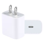 Chargeur de voyage PD 20W à interface USB-C / Type-C unique, prise US, prise US 20W