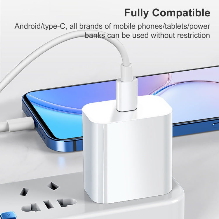 Chargeur de voyage PD 20W à interface USB-C / Type-C unique, prise US, prise US 20W