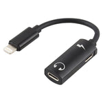 Adaptateur audio pour écouteurs 2 en 1 8 broches mâle vers double 8 broches femelle pour le chargement et l'écoute de musique, compatible avec tous les systèmes iOS