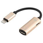 Adaptateur audio pour écouteurs 2 en 1 8 broches mâle vers double 8 broches femelle pour le chargement et l'écoute de musique, compatible avec tous les systèmes iOS