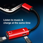Adaptateur audio pour écouteurs 2 en 1 8 broches mâle vers double 8 broches femelle pour le chargement et l'écoute de musique, compatible avec tous les systèmes iOS
