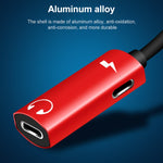 Adaptateur audio pour écouteurs 2 en 1 8 broches mâle vers double 8 broches femelle pour le chargement et l'écoute de musique, compatible avec tous les systèmes iOS