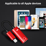 Adaptateur audio pour écouteurs 2 en 1 8 broches mâle vers double 8 broches femelle pour le chargement et l'écoute de musique, compatible avec tous les systèmes iOS