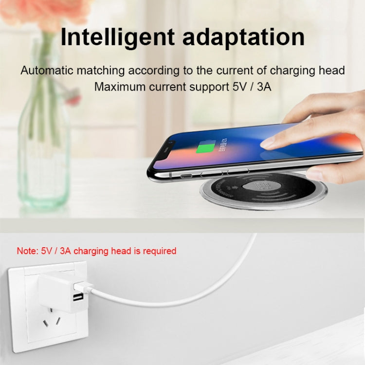 Chargeur sans fil de bureau intégré KP-ZMC avec câble interface PD+USB Longueur : 1,2 m