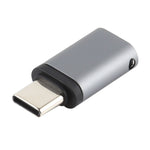Adaptateur de charge mâle USB-C / Type-C vers femelle 8 broches, prend en charge la transmission de données, femelle 8 broches