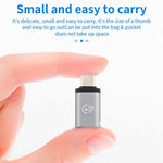 Adaptateur de charge mâle USB-C / Type-C vers femelle 8 broches, prend en charge la transmission de données, femelle 8 broches