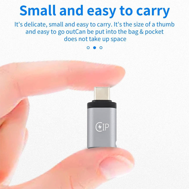 Adaptateur de charge mâle USB-C / Type-C vers femelle 8 broches, prend en charge la transmission de données, femelle 8 broches