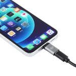 Adaptateur de charge 8 broches mâle vers USB-C / Type-C femelle, prend en charge la transmission de données, 8 broches mâle