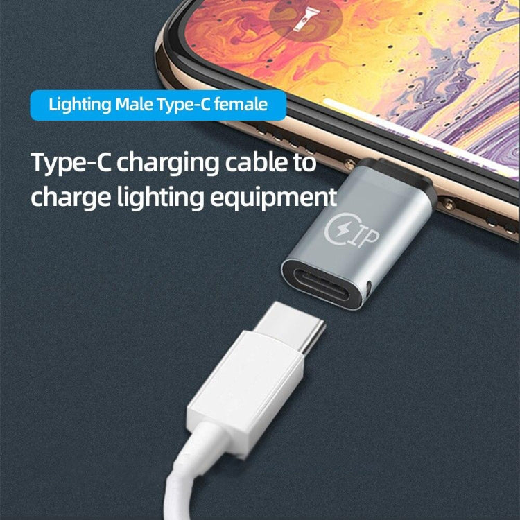 Adaptateur de charge 8 broches mâle vers USB-C / Type-C femelle, prend en charge la transmission de données, 8 broches mâle