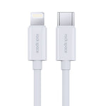 Câble de données de charge rapide ROCK Space Z19 PD 20W 3A USB-C / Type-C vers 8 broches TPE, longueur du câble : 1m, Z19