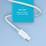 Câble de données de charge rapide ROCK Space Z19 PD 20W 3A USB-C / Type-C vers 8 broches TPE, longueur du câble : 1m, Z19