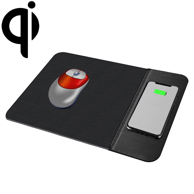 Chargeur sans fil QI standard 10W OJD-36 avec tapis de souris en caoutchouc, dimensions : 26,2 x 19,8 x 0,65 cm