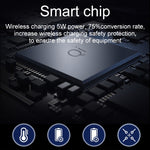 Chargeur sans fil QI standard 10W OJD-36 avec tapis de souris en caoutchouc, dimensions : 26,2 x 19,8 x 0,65 cm