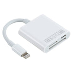 Adaptateur lecteur de caméra NK-101Y Pro 8 broches vers 8 broches + ports SD + TF 3-en-1