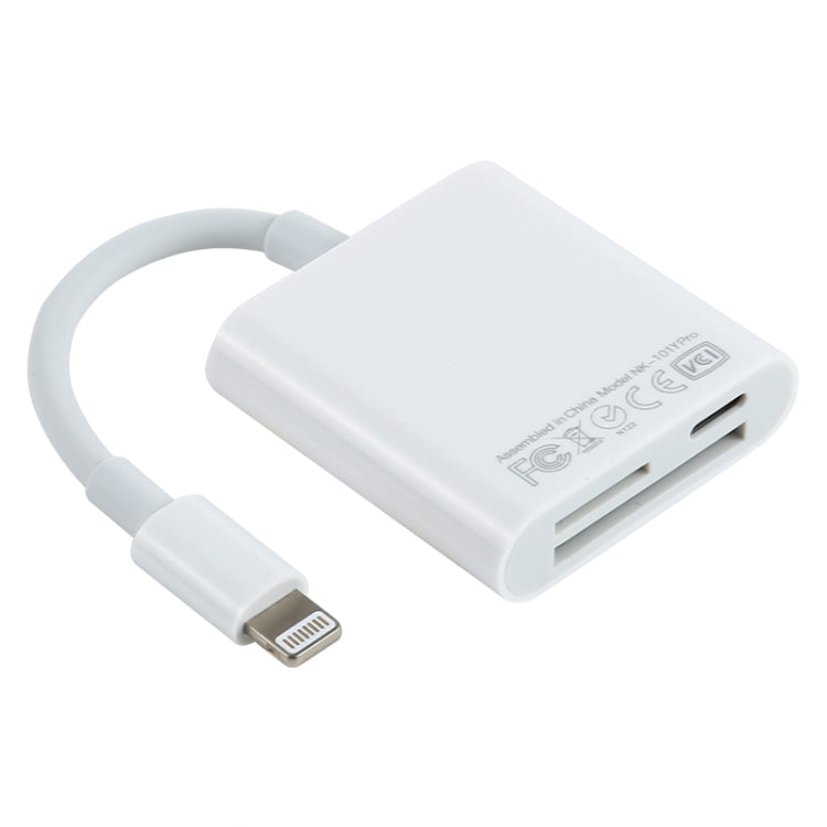 Adaptateur lecteur de caméra NK-101Y Pro 8 broches vers 8 broches + ports SD + TF 3-en-1