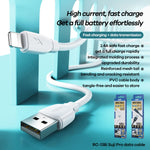 Câble de données de charge rapide REMAX RC-138i 2.4A USB vers 8 broches Suji Pro, longueur du câble : 1 m, 8 broches