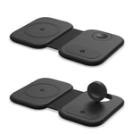Chargeur sans fil magnétique pliable multifonction 3 en 1 F20 15W pour iPhone Series, Apple Watches et AirPods, F20