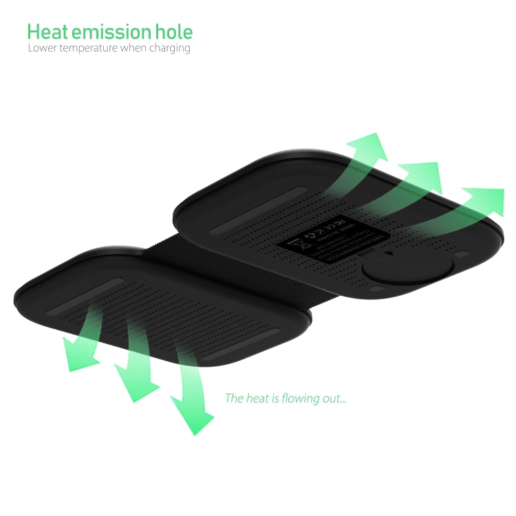 Chargeur sans fil magnétique pliable multifonction 3 en 1 F20 15W pour iPhone Series, Apple Watches et AirPods, F20