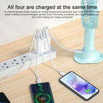 WK WP-U125 Youpin Series 18W QC3.0 4 USB Ports Fast Travel Charger, CN Plug / US Plug, CN Plug / US Plug