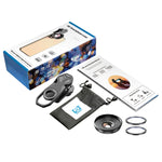 APEXEL APL-HB10X Kit d'objectifs pour téléphone macro téléobjectif avec clip + filtre étoilé + objectif CPL, APL-HB10X