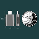Adaptateur en alliage de zinc USB-C / Type-C mâle vers USB 3.0 femelle, 2 pièces, SBT-158 Noir, SBT-158 Or, SBT-158 Or rose, SBT-158 Argent